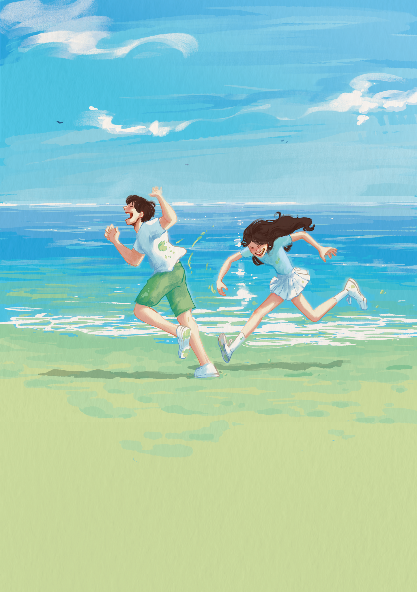Print "Please, Please, Please, Take Me to the Ocean..."
